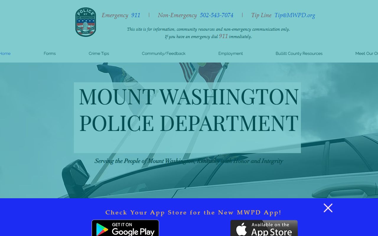 Mount Washington Police Department serving areas near Florence