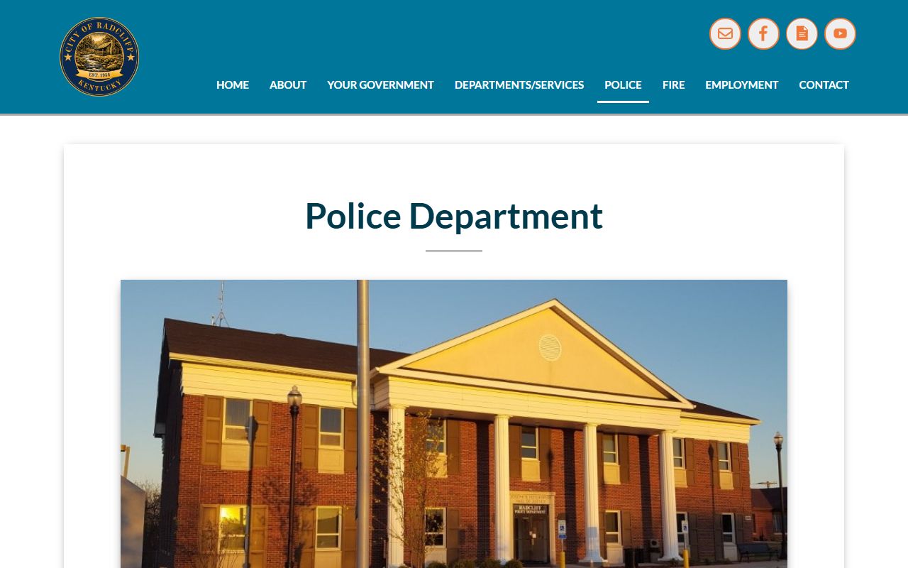 Radcliff Police Department building and services