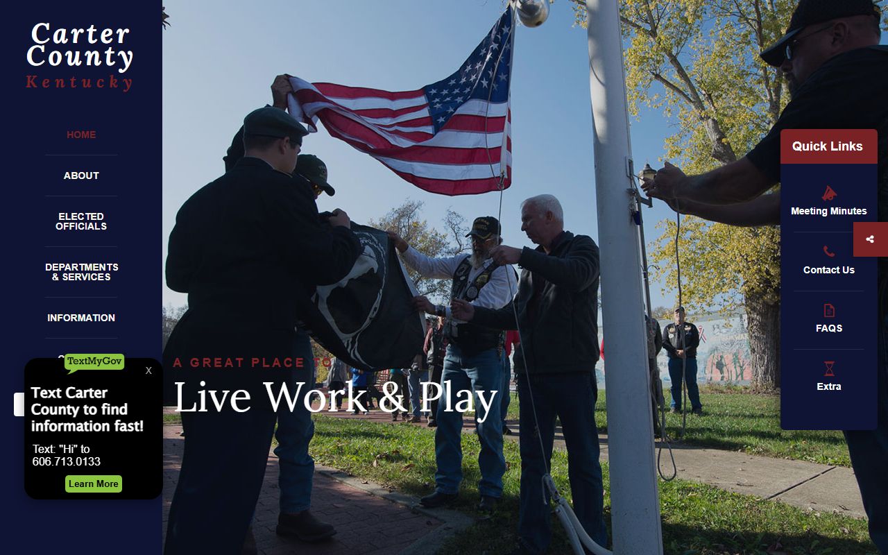 Carter County Government building in Grayson, Kentucky