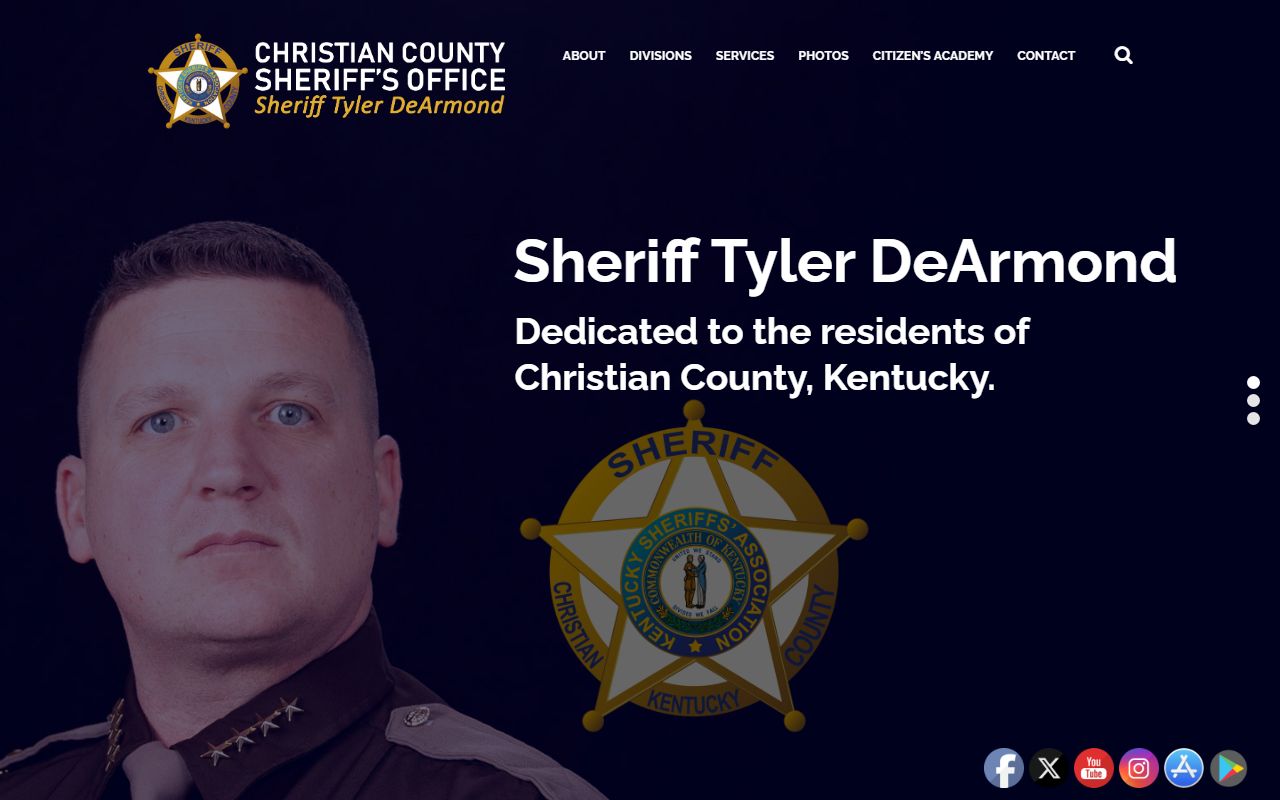 Christian County Sheriff's Office in Hopkinsville Kentucky