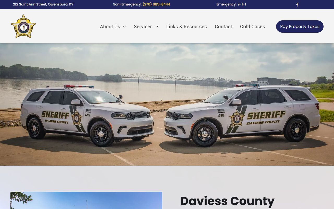 Daviess County Sheriff's Office main website