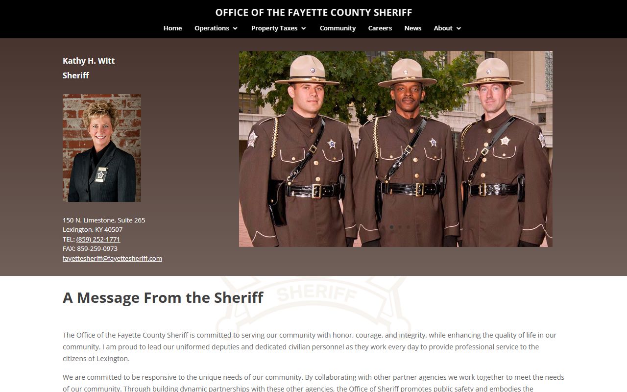 Fayette County Sheriff's Office main website