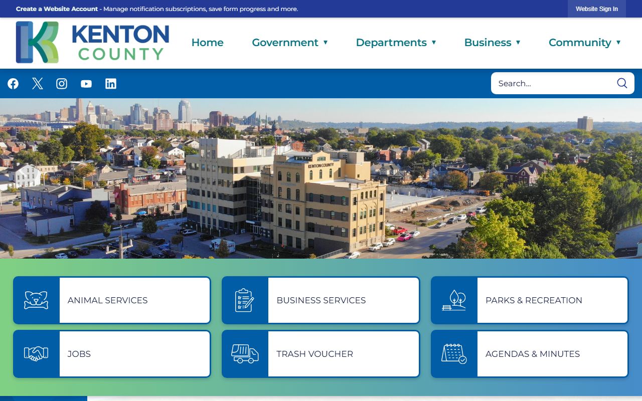 Kenton County Government website