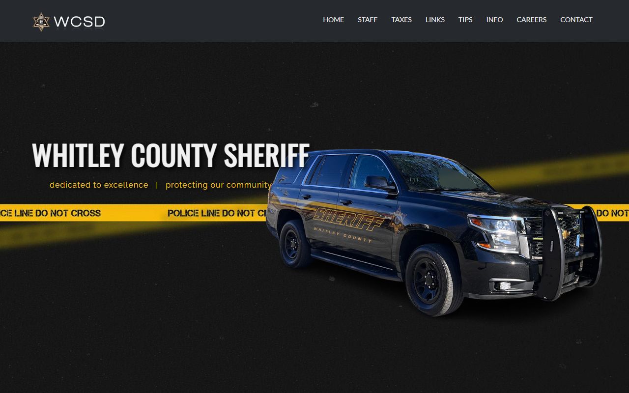 Whitley County Sheriff's Office main website and services