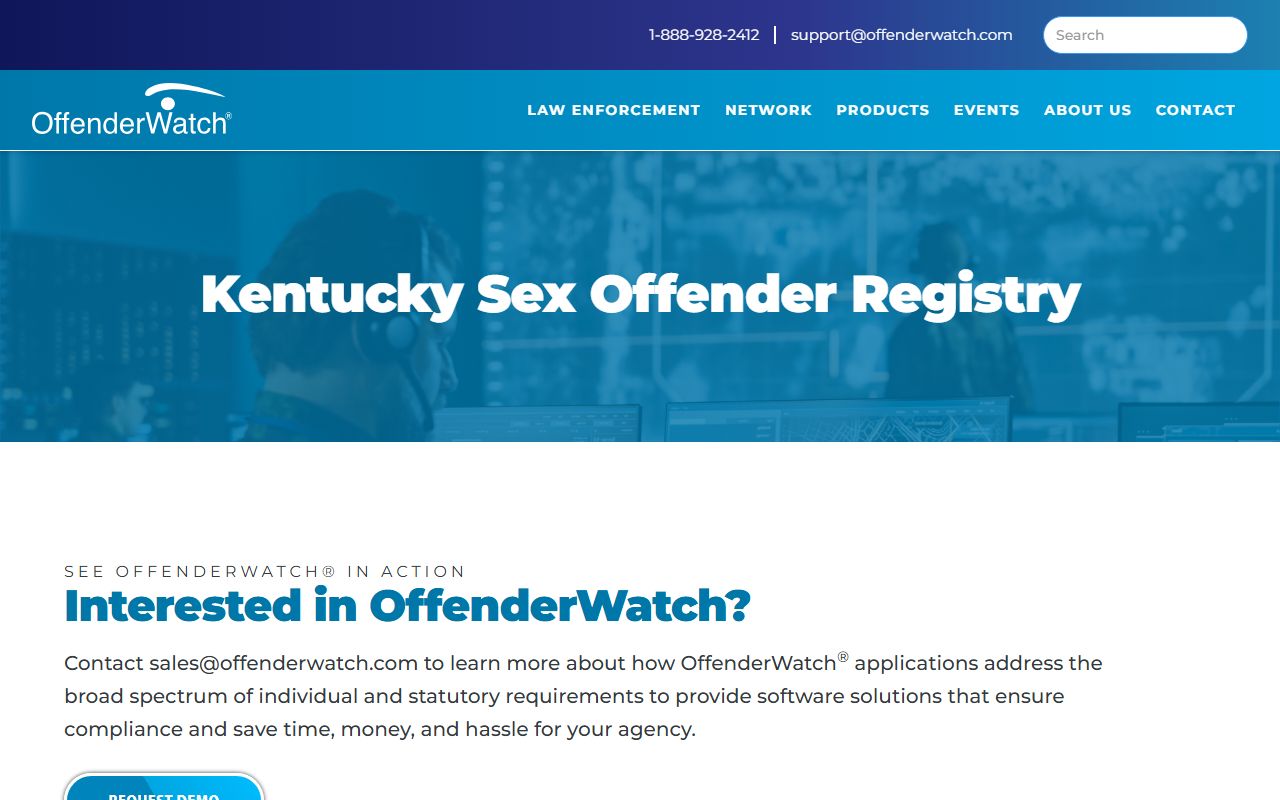OffenderWatch Kentucky network for sex offender tracking